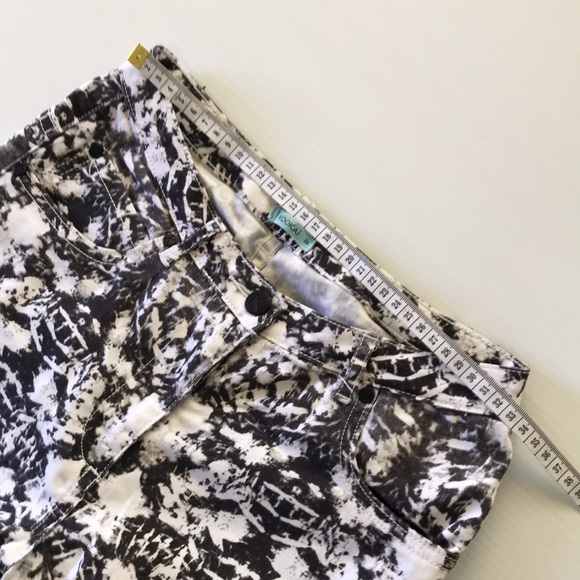 KOOKAI womens 38 high rise skinny stretch jeans black grey white zip front - Picture 6 of 16